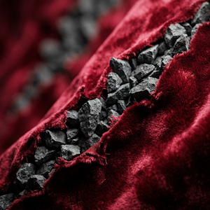 砂砾吻过天鹅绒