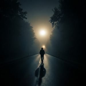 暗い夜の帰り道