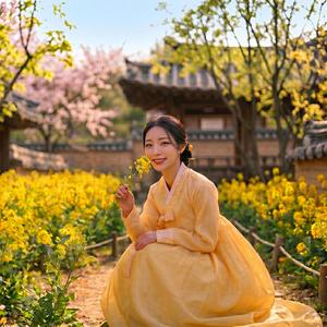 끝까지 노랗게 남아