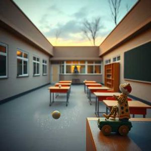 玻璃弹珠撞响的课铃