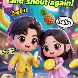 Banana Boy × Pineapple Girl（酸甜年黏派對版） by May be happy