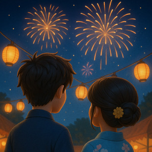 浴衣と花火と僕の心臓