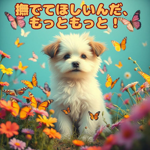 撫でてほしいんだ、 もっともっと！