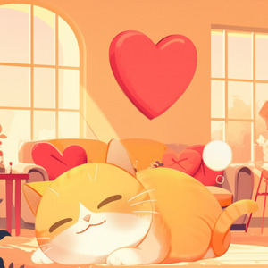 猫の昼寝