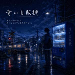 青い自販機