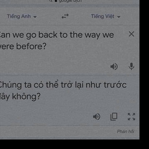 Chúng ta quay lại như trước được không (♪)