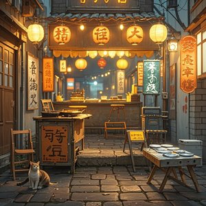 夜市晚灯