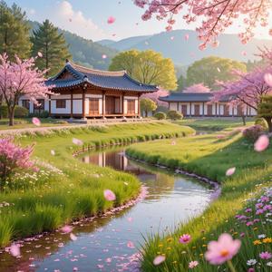 진달래 향기 속에