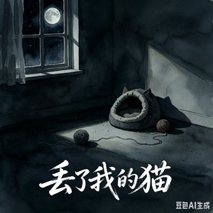 被气球牵走的猫