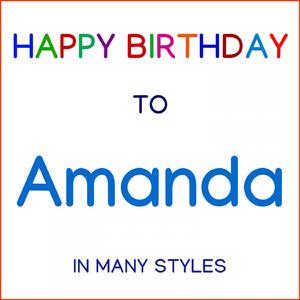 Happy Birthday To Amanda - Hard Rock