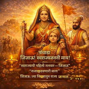 पोवाडा: “स्वराज्यजन्माची गाथा - जिजाऊ माऊली” | जय जिजाऊ! जय जिजाऊ! स्वराज्यजननी माय!