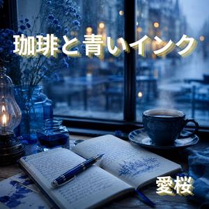 夕暮れの青い文字