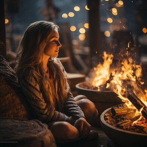 Calma Del Fuego Relajante En Armonía