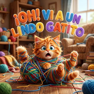 ¡OH! VI A UN LINDO GATITO