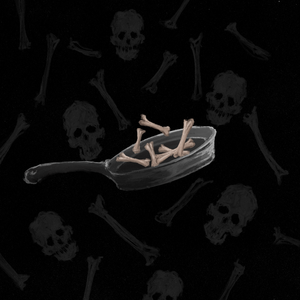 сковородке кости