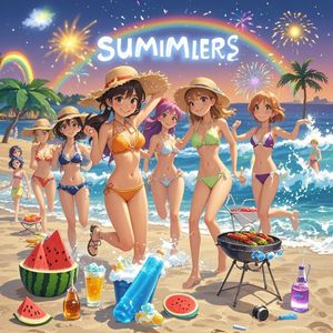 夏日浪花朵朵开-英子