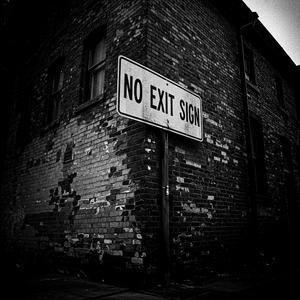 No exit sign