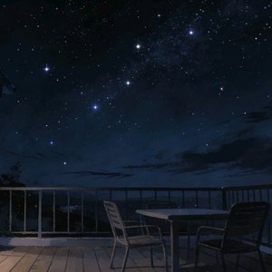 Evening stars fall asleep
