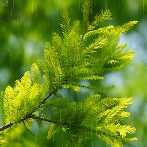 여름 황혼의 연못