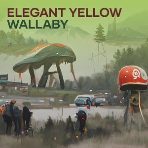Elegant Yellow Wallaby