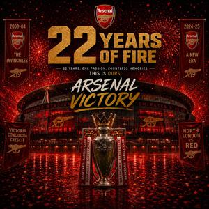 22 years of fire Arsenal Victory