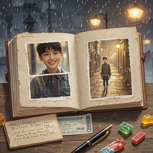 旧相册里的月光