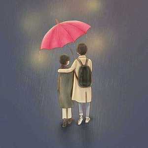 想在雨天为你撑伞！