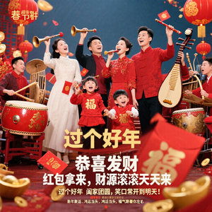 欢天喜地过大年
