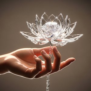 연꽃 위의 빛