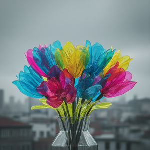 PLASTİK ÇİÇEKLER