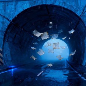 怎么一出隧道开始下雨