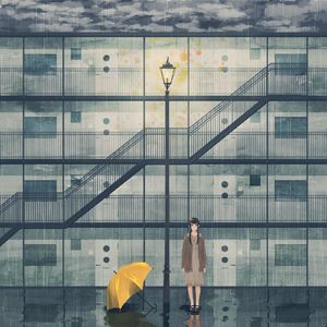 遠い記憶、花束の赤