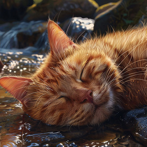Susurro De Agua Relajante De Los Gatos