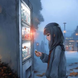 오래된 자판기엔 품절 표시만 남았더라