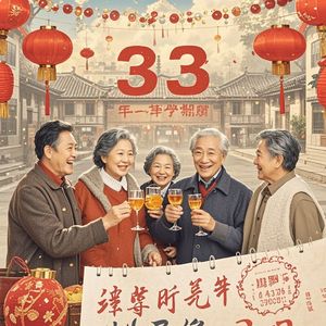 老同学相聚年初三