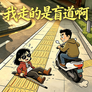 我走的是盲道啊