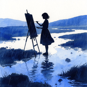 雨あがりのスケッチ