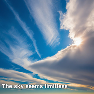 the sky seems limitless