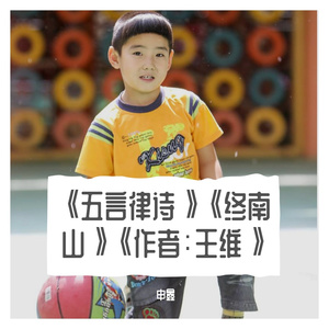 《五言律诗》《终南山》《作者：王维》