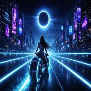 Chromed black sun