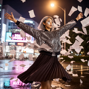 真夜中を照らすスパンコールの軌跡