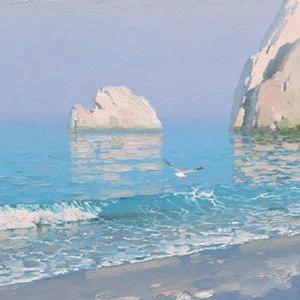 約定在淡藍的山河花海