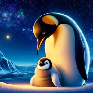 Nana del Pingüino Rey (Aptenodytes patagonicus)