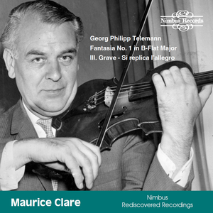 Fantasia No. 1 in B-Flat Major, TW 40:14: III. Grave - Si replica l'allegro