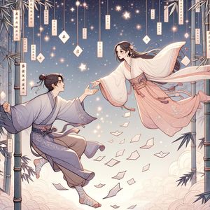 Deities Orihime and Hikoboshi