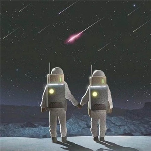 日落沉溺于橘色的海