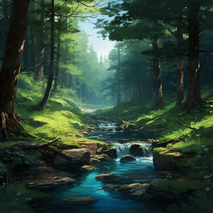Streamside Serenity: A Nature's Tale