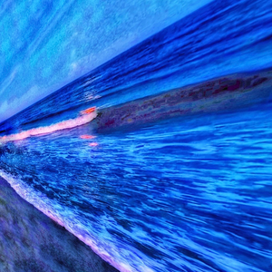 浪花随涛声远去