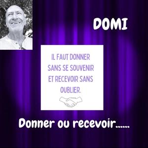 Donner ou recevoir ...
