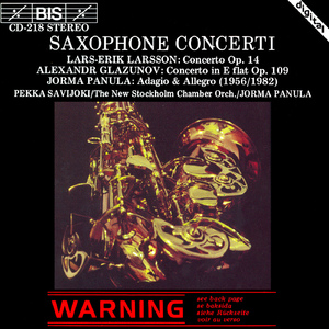 Saxophone Concerto, Op. 14:I. Allegro molto moderato